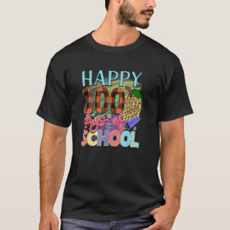 T-shirt Joyeux 100 Jours D'École Élève Enseignant