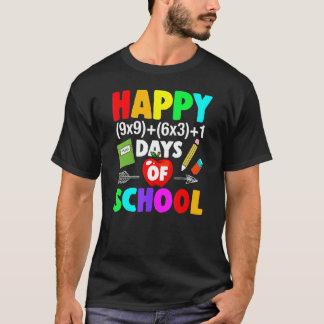 T-shirt Joyeux 100 Jours D'école Formule Mathématique 100