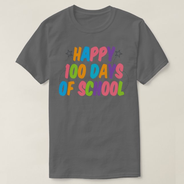 T-shirt Joyeux 100 Jours d'école pour enseignant pour enfa (Design devant)