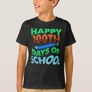 T-shirt Joyeux 100 Jours D'Enfants Scolaires