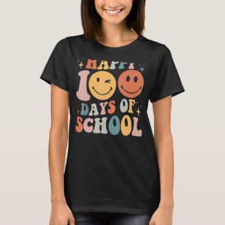 T-shirt Joyeux 100 Jours D'Enseignant De L'École Colorée J