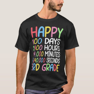 T-shirt Joyeux 100 Jours D'enseignant De Mathématiques De