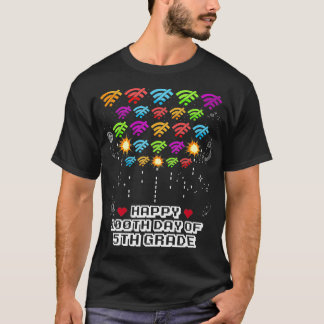 T-shirt Joyeux 100E Jour De 5E Année Funny Virtual School