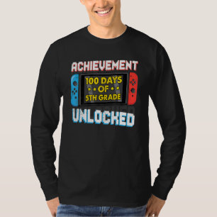 T-shirt Joyeux 100e Jour de la 5e année Réussite déverroui