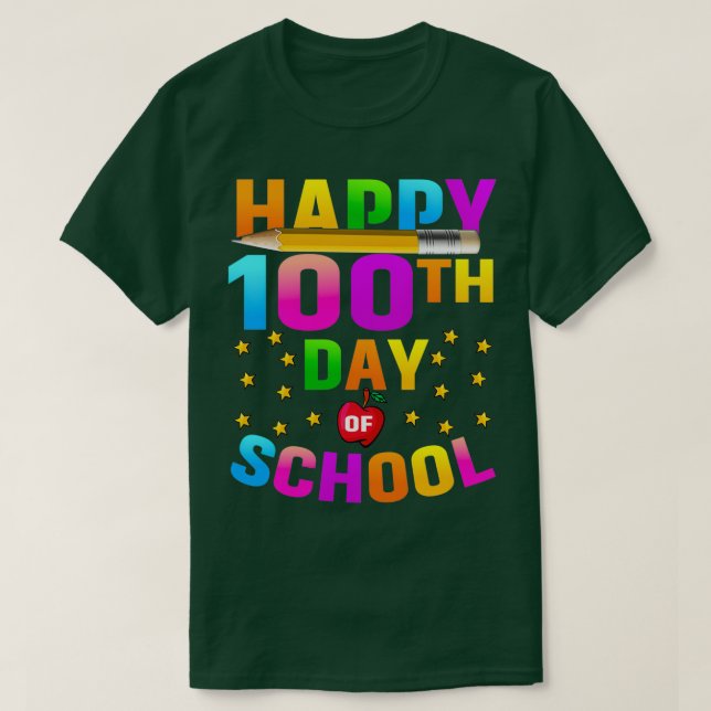 T-shirt Joyeux 100e jour de l'école 49 (Design devant)
