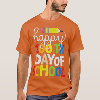 T-shirt Joyeux 100e jour de l'école enseignant et des clas