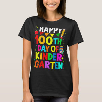 T-shirt Joyeux 100e jour de maternelle enseignant ou étudi