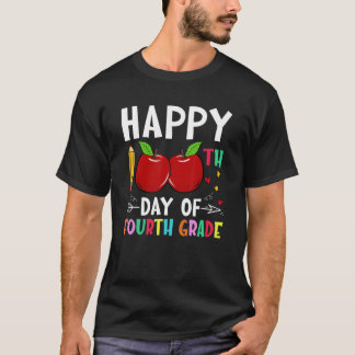 T-shirt Joyeux 100E Jour De Quatrième Année 100 Jours D'Éc