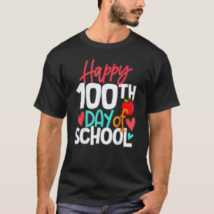 T-shirt Joyeux 100e jour d'école Enseignant Enfants Heureu