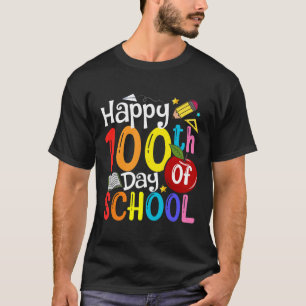 T-shirt Joyeux 100e jour d'école enseignants élève heureux