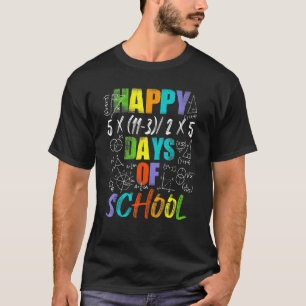 T-shirt Joyeux 100e jour d'école équations professeur de m