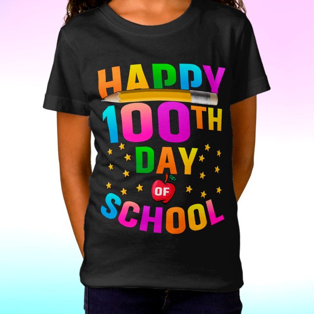 T-Shirt Joyeux 100e jour d'école pour enseignants et étudi (Créateur téléchargé)