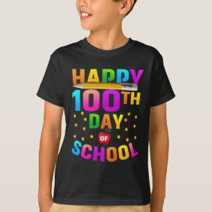 T-shirt Joyeux 100e jour d'école pour enseignants et étudi