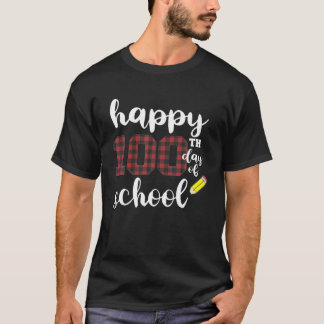 T-shirt Joyeux 100E Jour D'École Pour Les Enseignants Buff