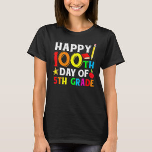 T-shirt Joyeux 100e jour d'école pour un professeur ou un