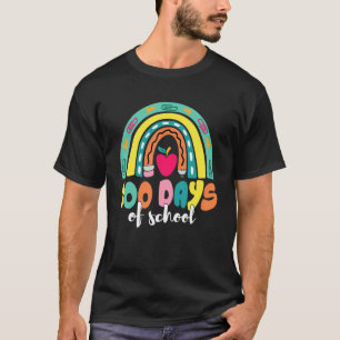T-shirt Joyeux 100e Jour D'École Professeur Arc-en-Ciel 10
