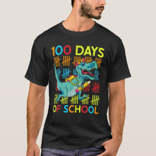 T-shirt Joyeux 100E Jour Des Enseignants Scolaires Rex Din