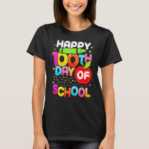 T-shirt Joyeux 100ème Jour De L'École 100 Jours Smarter Cu