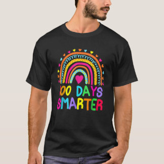 T-shirt Joyeux 100ème Jour De L'École Enseignant Arc En Ci