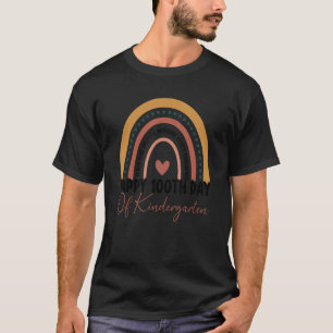 T-shirt Joyeux 100ème Jour De L'École Maternelle Boho Rain