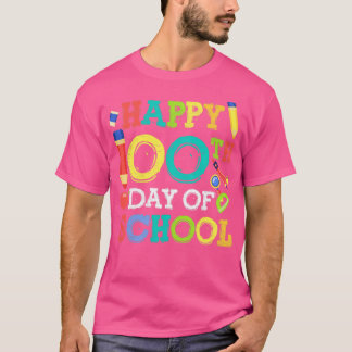 T-shirt Joyeux 100ème Jour De L'École Retour À L'École Cad