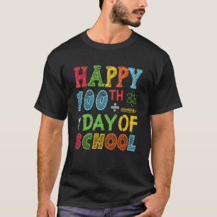 T-shirt Joyeux 100ème Jour De L'Enseignant 100 Jour De L'É