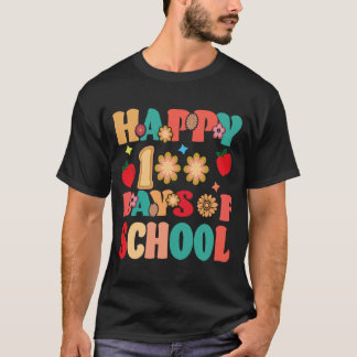 T-shirt Joyeux 100ème Jour D'Enseignant Enfants Retro Groo