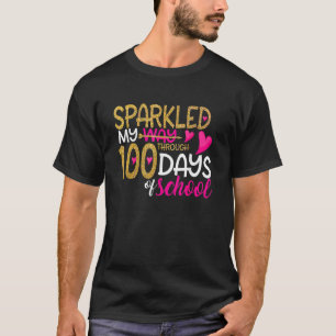 T-shirt Joyeux 100ème Jour J'Ai Éclaté Mon Chemin Pendant