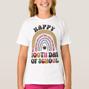 T-shirt Joyeux 100ème Jours D'École Super Rétro Arc-En-Cie