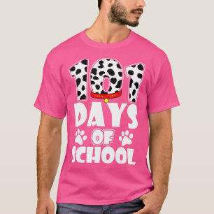 T-shirt Joyeux 101 Jours Amoureux des chiens scolaire Étud