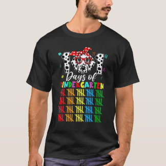 T-shirt Joyeux 101 Jours École Maternelle Amoureux Chien É