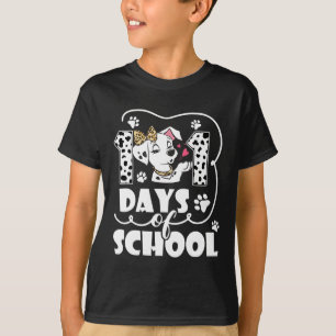 T-shirt Joyeux 101 Jours École mignonne Amoureux des chien