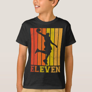 T-shirt Joyeux 11e Anniversaire Décorations Pour Garçons B