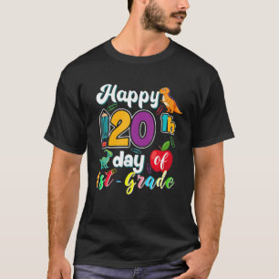 T-shirt Joyeux 120E Jour De Première Année, 100 Jours D'Éc