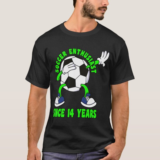 T-shirt Joyeux 14 Anniversaire 14 Anniversaire Dabbing Soc (Devant)
