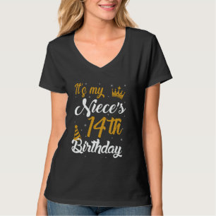 T-shirt Joyeux 14e Anniversaire de ma nièce 2011 14 Ans