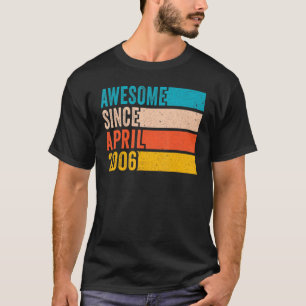 T-shirt Joyeux 16ème anniversaire 16 ans Awesome depuis Ap