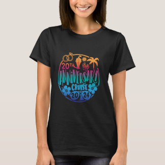 T-shirt Joyeux 20e anniversaire de Mariage de croisière