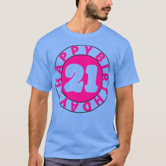 T-shirt Joyeux 21e anniversaire 1