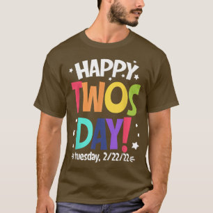 T-shirt Joyeux 22222 Jeudi Mardi 22 Février 2022 Num