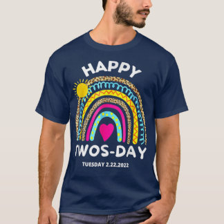 T-shirt Joyeux 22222 Jeudi Mardi 22 Février 2022 Num
