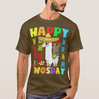 T-shirt Joyeux 22222 Twosday Old Taco Llama 22 février 2