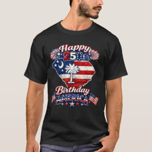 T-shirt Joyeux 250e anniversaire Amérique Caroline du Sud