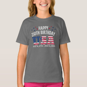 T-shirt Joyeux 250e anniversaire États-Unis 4 juillet