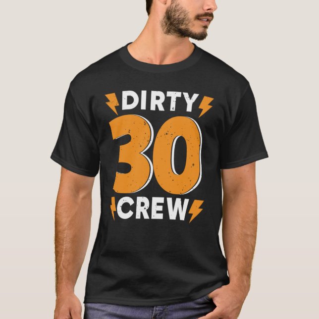 T-shirt Joyeux 30 Équipage 30 Anniversaire 30 Anniversaire (Devant)