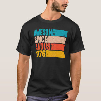 T-shirt Joyeux 46ème anniversaire 46 ans Awesome depuis Au