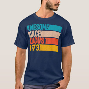 T-shirt Joyeux 49ème anniversaire 49 ans Awesome depuis Au