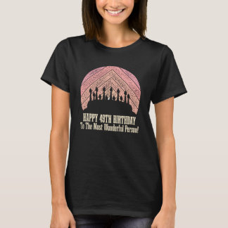 T-shirt Joyeux 49ème anniversaire à la personne la plus me