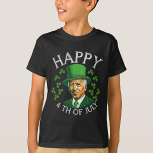 T-shirt Joyeux 4 juillet Avec Drôle Joe Biden Pour St Part