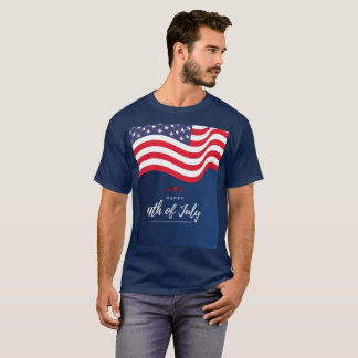 T-shirt Joyeux 4 juillet Drapeau américain Patriotique